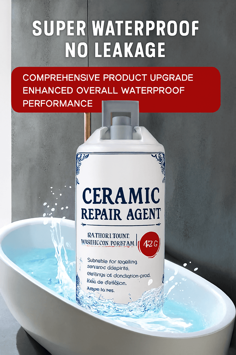 Wangu Ceramic Repair Agent – 85g  Waterproof, Mold-Resistant Adhesive for Bathtubs, Toilets, Tiles & Porcelain  High Strength, Odorless, Easy Application