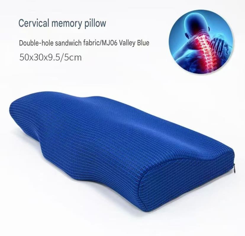 High Quality Memory Foam Pillows Neck Rebound Functional Pillow Memory Foam Pillow Sleeping Healthcare Cervical Protection Therapy Slow Rebound Soft Bedding Pillow for Neck Support Back Health